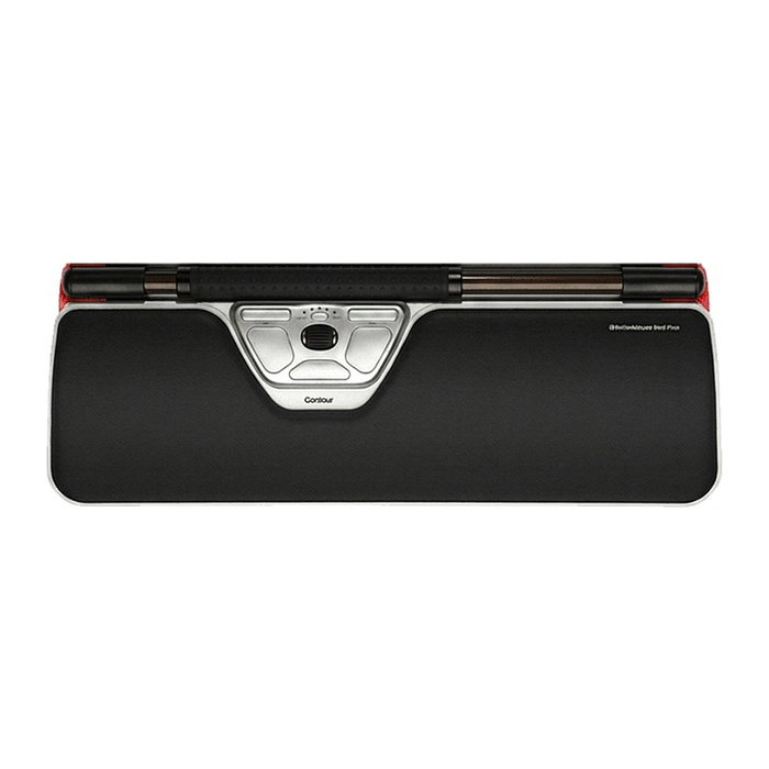 Contour Design RollerMouse Red Wireless Ratón Ergonómico Óptico 2800 DPI Negro Plata