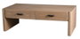 DKD Home Decor Mesa Centro Curva elegant Estilo Sixties Marron 120 x 61 x 40 cm