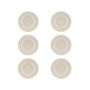 SUMMA Valet Plato Llano 23.5 cm Marfil (Set de 6)