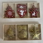 DKD Home Decor Set de 6 Decoraciones Colgantes en Metal y Madera