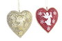 DKD Home Decor Set de 6 Decoraciones Colgantes en Metal y Madera