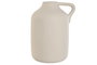 DKD Home Decor Jarrón de Gres Artesanal Beige con Asa
