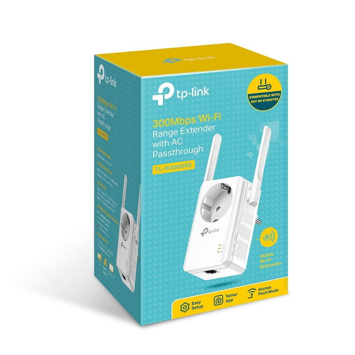 TP-Link TL-WA860RE Extensor de Cobertura Wi-Fi 300 Mbps Blanco