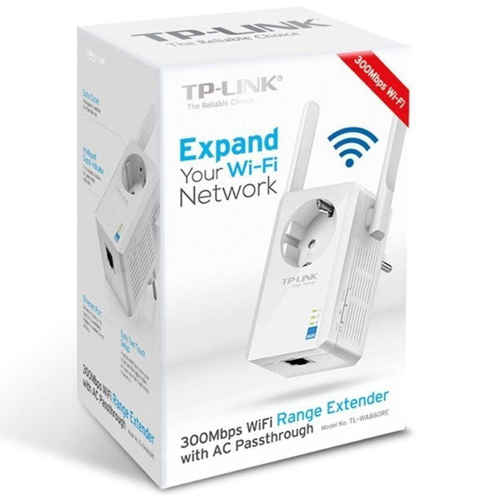 TP-Link TL-WA860RE Extensor de Cobertura Wi-Fi 300 Mbps Blanco