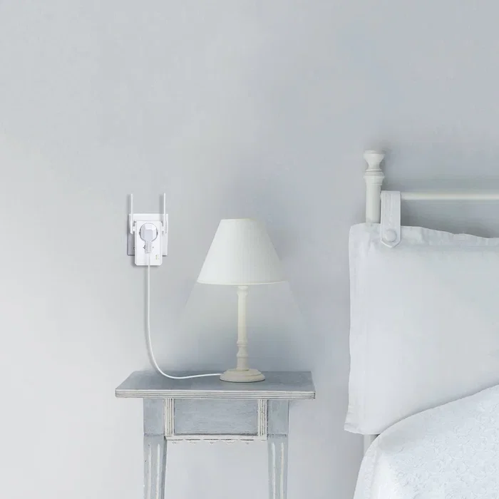 TP-Link TL-WA860RE Adaptador Powerline WiFi Extensor de Red 300 Mbps, 1 Puerto Ethernet Rápido, Wi-Fi 4 (802.11n), Blanco