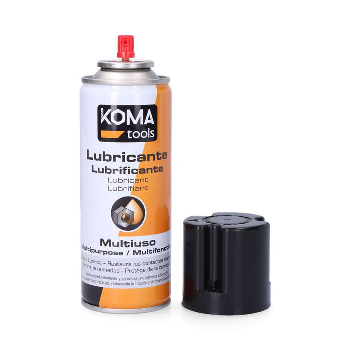 Koma Tools Lubricante Multiusos Spray 200 ml - Afloja, Lubrica, Limpia Contactos Eléctricos, Elimina Humedad y Corrosión Koma Tools Lubricante Multiusos Spray 200 ml - Afloja, Lubrica, Limpia Contactos Eléctricos, Elimina Humedad y Corrosión