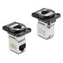 DeLOCK 91177 Módulo RJ45 Hembra a Hembra 90° Cat.6A Negro/Plata