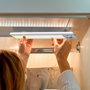 EDM Regleta LED Recargable Magnética, 2.5W 3CCT Regulable, con Sensor Crepuscular/Movimiento, 606mm, Batería 2200mAh, Autonomía 10h