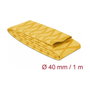 DeLOCK Tubo termorretráctil amarillo con patrón en X antideslizante 1 m x 40 mm