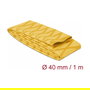 DeLOCK Tubo Termorretráctil Amarillo Antideslizante, Patrón X, 1 m x 40 mm, Relación Retracción 2:1, 70-125 °C, Poliolefina
