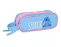 Safta Estuche portatodo Stitch Bright Disney con doble cremallera