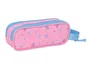 Safta Estuche portatodo Stitch Bright Disney con doble cremallera