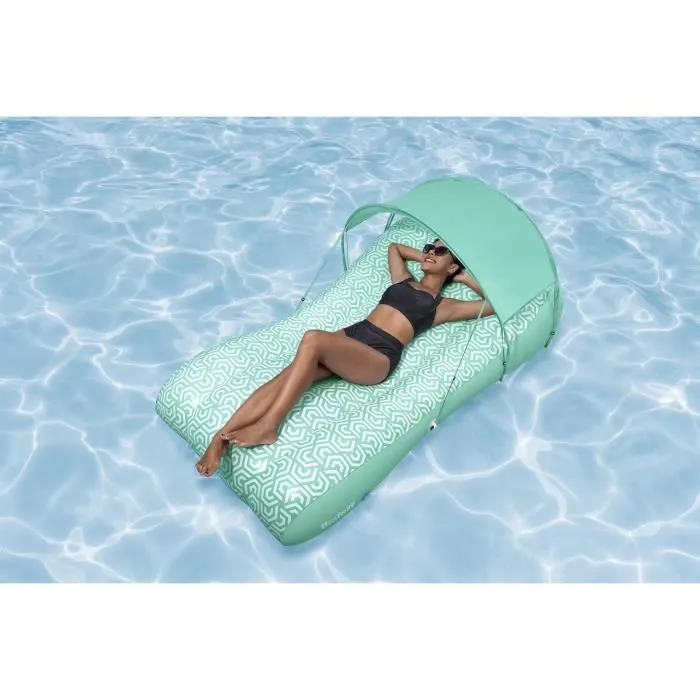 Bestway BES6941607352052 Colchón Hinchable Flotador Piscina con Toldo Parasol