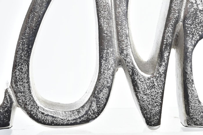 DKD Home Decor Decoración Aluminio Love Plateado