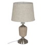 Ixia Lámpara de Mesa Beige-Plata de Cerámica y Metal