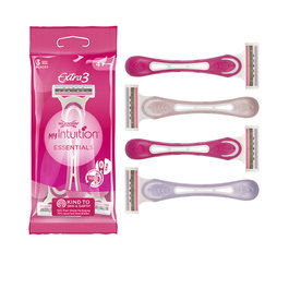 Wilkinson Sword Intuition Extra 3 Maquinillas Desechables para Mujer, Pack de 4 (Reacondicionado) Adopted