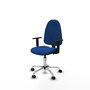 PIQUERAS Y CRESPO Silla de oficina Algarra Azul con Base Cromada
