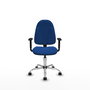 PIQUERAS Y CRESPO Silla de oficina Algarra Azul con Base Cromada