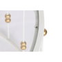 DKD Home Decor Mesa de Centro de Metal y Cristal Blanco y Dorado