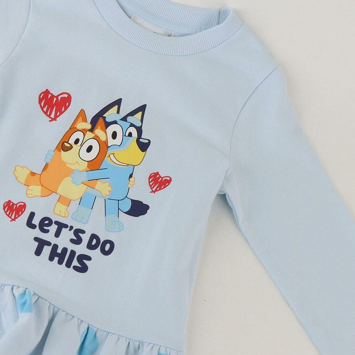 Cerdá Vestido French Terry Bluey - 4 Años, Light Blue