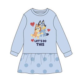 Cerdá Vestido French Terry Bluey para Niña 4 Años Light Blue