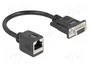 DeLOCK Adaptador de extensión de cable RS-232/422/485 de DB9 hembra a RJ45 hembra
