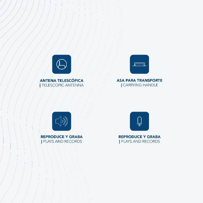 Daewoo Radio Cassette AM/FM con Micrófono, Salida Auriculares y Fuente de Alimentación AC/DC y Pilas