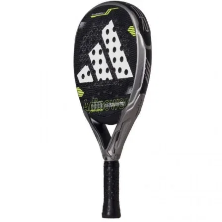 Adidas Pala de Pádel Adipower Carbon Control 3.4 Negra, Forma Redonda, Peso 360-375g, Referencia ADI C CTRL 3 4