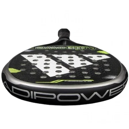 Adidas Pala de Pádel Adipower Carbon Control 3.4 Negra, Forma Redonda, Peso 360-375g, Referencia ADI C CTRL 3 4