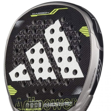 Adidas Pala de Pádel Adipower Carbon Control 3.4 Negra, Forma Redonda, Peso 360-375g, Referencia ADI C CTRL 3 4