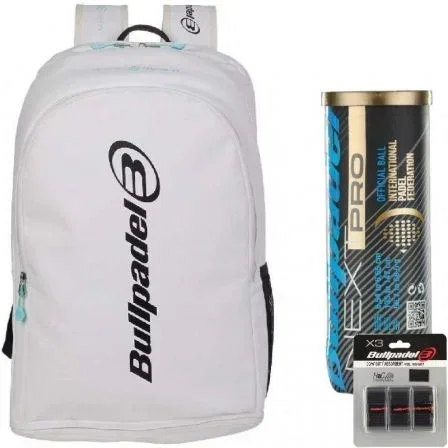 Bullpadel Pack Pala de Pádel Vertex 04 Pro Line W 2026 con Mochila, Pelotas y Overgrips