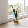 Aberto Design Paragüero 004 Metal Dorado 22 x 22 x 67 cm Elegante y Resistente para el Hogar