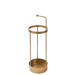 Aberto Design Paragüero 004 Metal Dorado 22 x 22 x 67 cm Elegante y Resistente para el Hogar