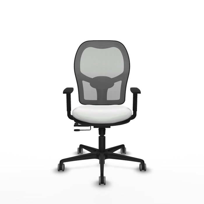 PIQUERAS Y CRESPO Silla de oficina Jorquera con mecanismo Sincro/Traslack, Blanco y Gris PIQUERAS Y CRESPO Silla de oficina Jorquera con mecanismo Sincro/Traslack, Blanco y Gris