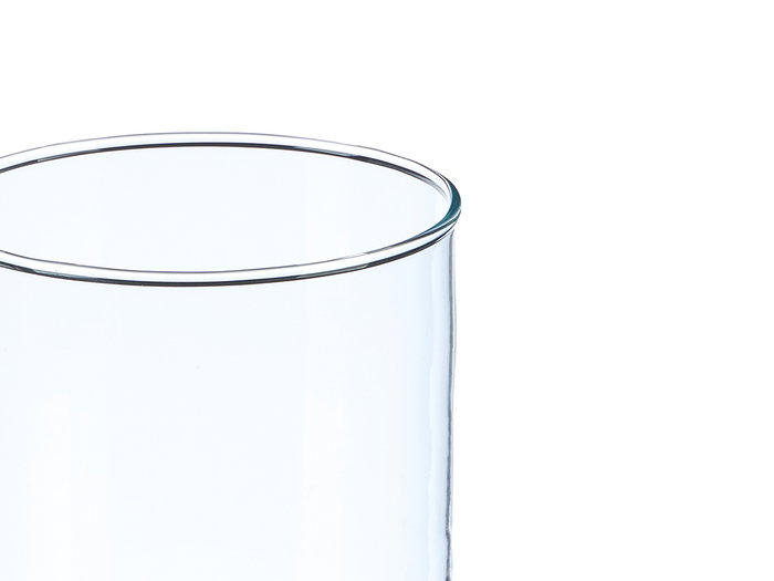 Giftdecor Jarron Cristal Cilindro Transparente 12 cm Diámetro x 26 cm Alto (Set de 6)