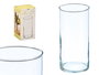 Giftdecor Jarron Cristal Cilindro Transparente 12 cm Diámetro x 26 cm Alto (Set de 6)