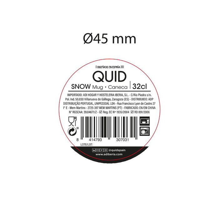 Mug Cerámico Snow Quid 33 cL (36 Unidades) Mug Cerámico Snow Quid 33 cL (36 Unidades)