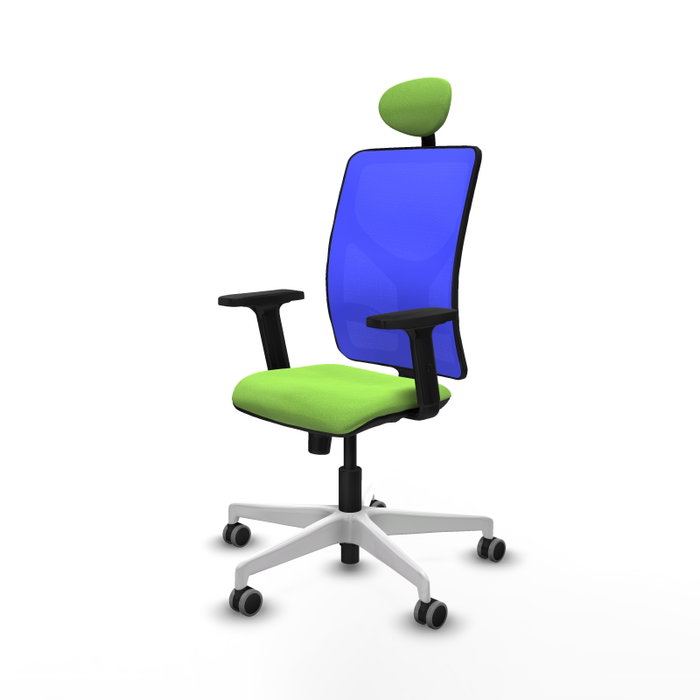 PIQUERAS Y CRESPO Silla de oficina Motilla con mecanismo Sincro, Azul y Pistacho PIQUERAS Y CRESPO Silla de oficina Motilla con mecanismo Sincro, Azul y Pistacho