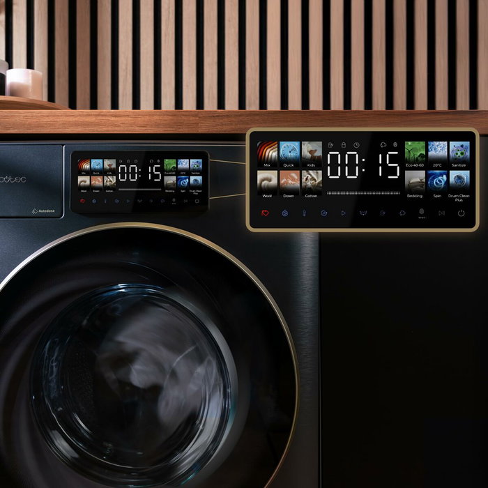 Lavadora Cecotec Bolero DressCode 9950 Autodose Inverter 3D 1400 rpm 9 kg