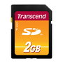 Transcend TS2GSDC Tarjeta de Memoria SD 2 GB, Velocidad 20 MB/s Lectura, 13 MB/s Escritura, Color Negro