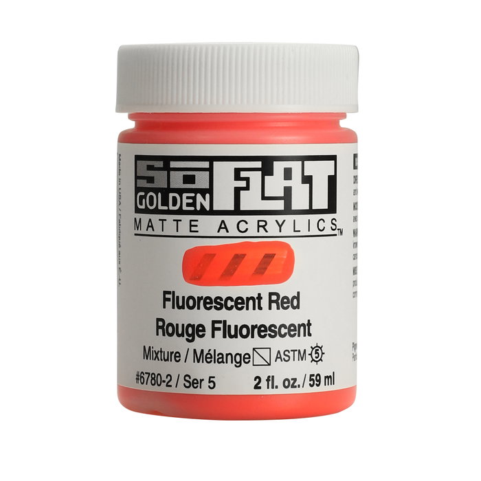 Golden SoFlat Rojo Fluorescente 59 ml Golden SoFlat Rojo Fluorescente 59 ml