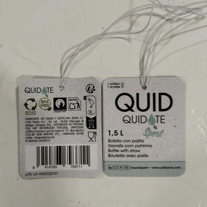 Quid Botella Motiv Quidate Sport 1,5L Azul
