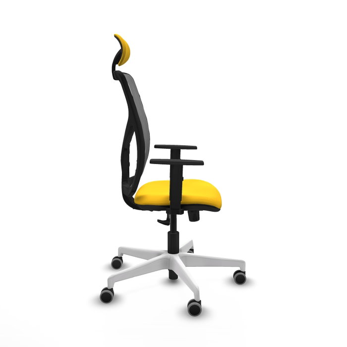 PIQUERAS Y CRESPO Silla de oficina Motilla Amarillo y Gris PIQUERAS Y CRESPO Silla de oficina Motilla Amarillo y Gris