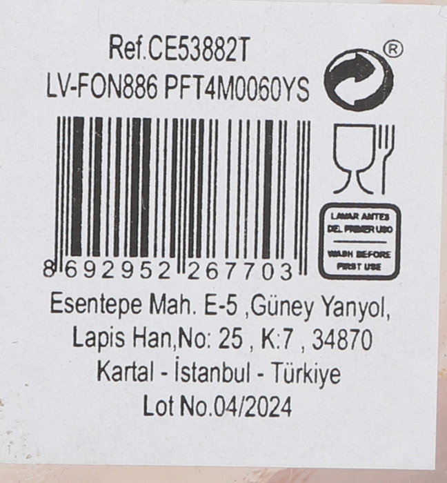 LAV Botella/Decant 1.2L ø7x9x26 cm (12 Unidades)