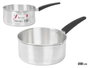 KINVARA Cazo de Aluminio 20cm Plata (Pack de 6) manucalizada de 3 L
