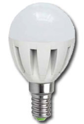 LED Lámpara Esférica 5W E-14 Luz Cálida 77ESF6E142702