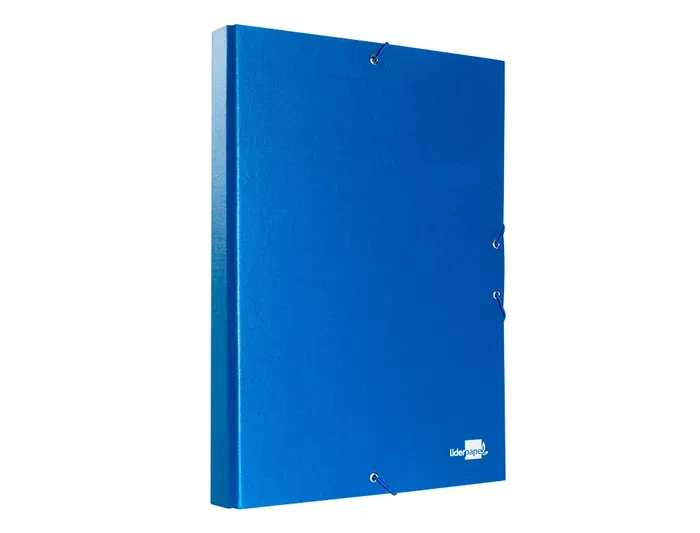 Liderpapel Carpeta Proyectos Folio Lomo 30mm Cartón Forrado Azul