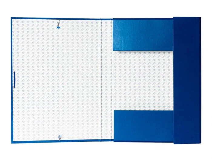 Liderpapel Carpeta Proyectos Folio Lomo 30mm Cartón Forrado Azul