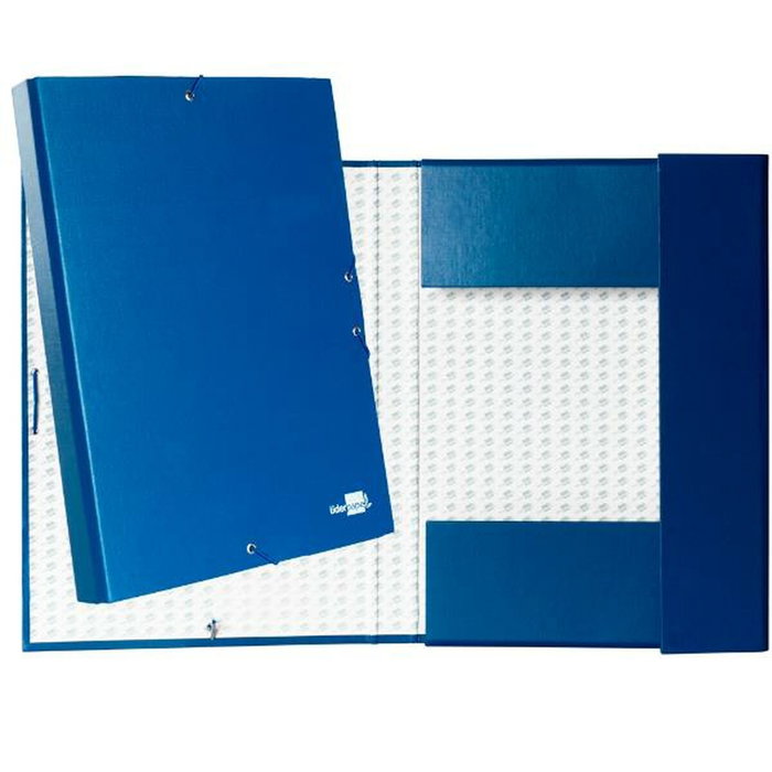 Liderpapel Carpeta para proyectos azul lomo 30mm tamaño folio