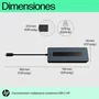 HP Universal USB-C Multiport Hub 50H98AA Negro